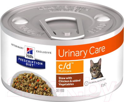 Влажный корм для кошек Hill's Prescription Diet Urinary c/d Multicare Stew Chicken & Vegetab. (82г)