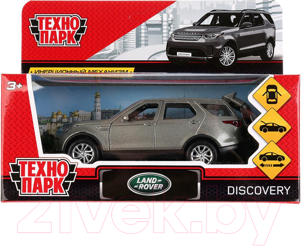 Автомобиль игрушечный Технопарк Land Rover Discovery / DISCOVERY-GY (серый) — фото 5
