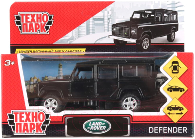 Автомобиль игрушечный Технопарк Land Rover Defender / DEFENDER-BK (черный)