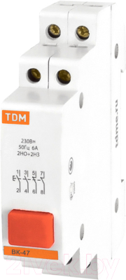 Кнопка на DIN-рейку TDM SQ0214-0005