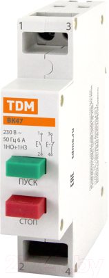 Кнопка на DIN-рейку TDM SQ0214-0021