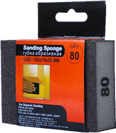 

Губка абразивная, 80 прямоугольная 100x70x25мм / F060183