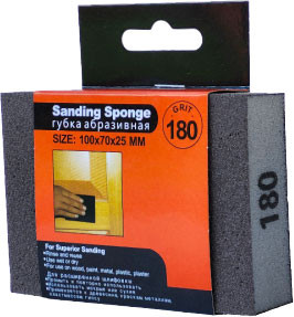

Губка абразивная, 180 прямоугольная 100x70x25мм / F060187