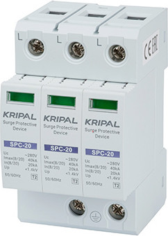 Ограничитель перенапряжения Kripal SPC-20/280/3P