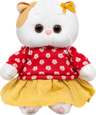 

Мягкая игрушка, Кошечка Ли-Ли в свитере в цветочек / LB-150