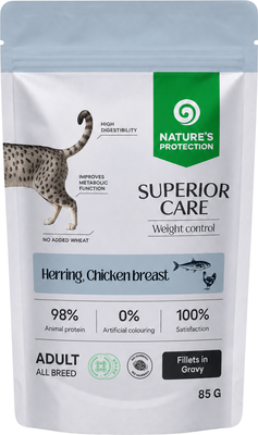 Влажный корм для кошек Nature's Protection SC Weight Control Grain Free Сельдь, куриная грудка / NPSC47911