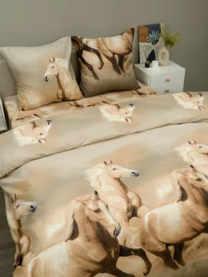 

Комплект постельного белья, 1.5сп Кони