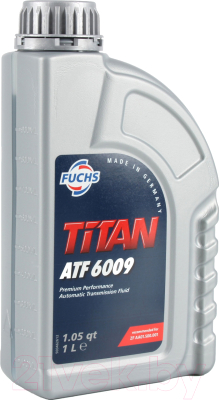 Жидкость гидравлическая Fuchs Titan ATF 6009 / 601376566 (1л, желто-зеленая)