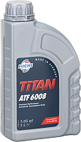 Жидкость гидравлическая Fuchs Titan ATF 6008 / 601376603 (1л, жёлто-зелёная) - 
