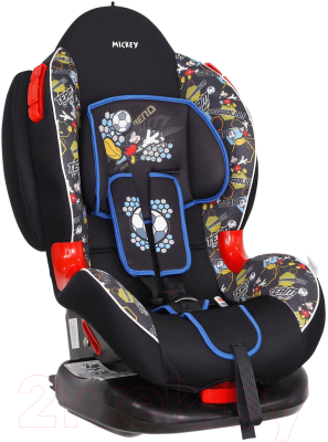 Автокресло Siger Disney Кокон Isofix Микки Маус (футбол/черный)