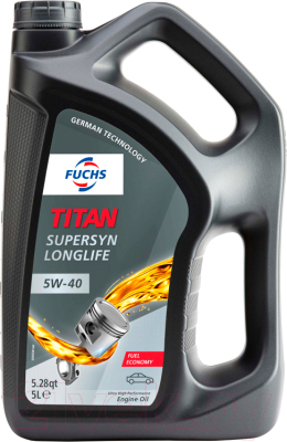 Жидкость гидравлическая Fuchs Titan ATF 7134 FE / 601411236 (5л, синий)