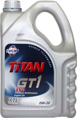 Моторное масло Fuchs Titan GT1 Evo 0W20 / 601411410 (5л)