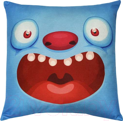 Подушка декоративная MATEX Fantasy Monster face blue / 07-203 (голубой)