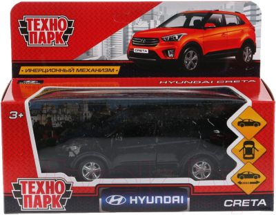 Автомобиль игрушечный Технопарк Hyundai Creta / CRETA-BK