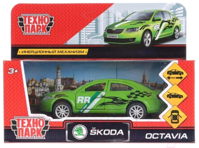 Автомобиль игрушечный Технопарк Skoda Octavia Спорт / OCTAVIA-S