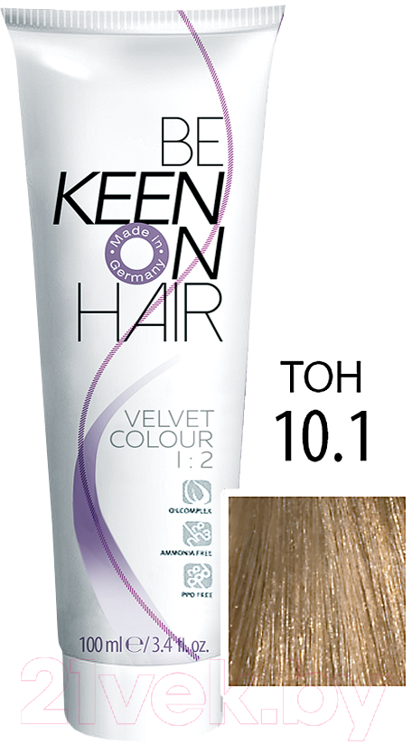 Крем-краска для волос KEEN Velvet Colour 10.1
