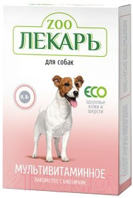 Витамины для животных Zooлекарь Здоровье кожи и шерсти для собак (90таб)