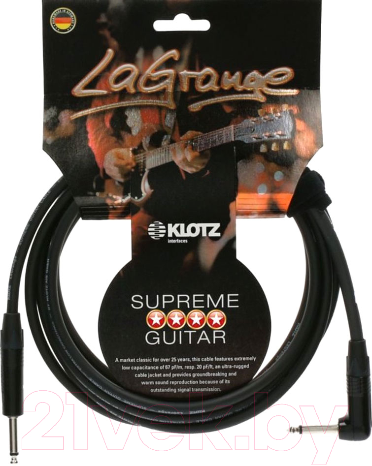 Кабель гитарный Klotz LAPR0450
