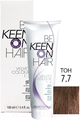 Крем-краска для волос KEEN Velvet Colour 7.7