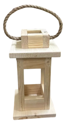 Декор KraftHouse Фонарь 28x14.5x14.5 / 2040599394157 (натуральный) - 