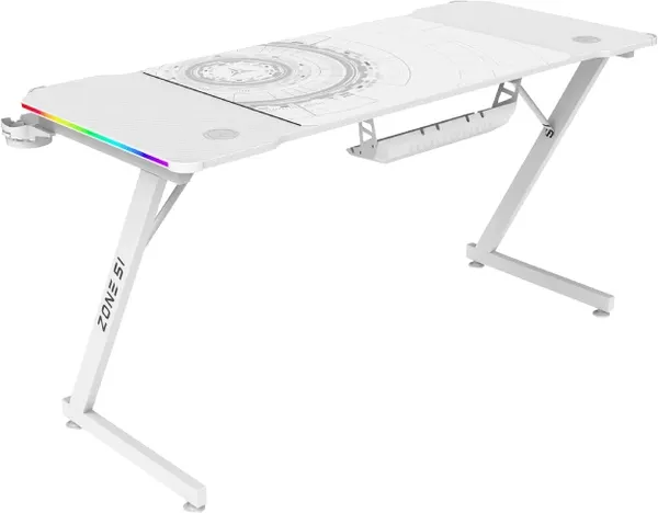 Геймерский стол Zone 51 Trine 140 RGB / Z51-T4R-WH