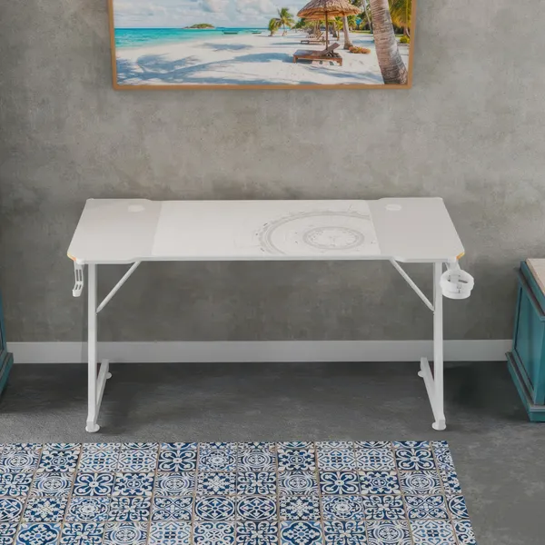 Купить Геймерский стол Zone 51 Trine 140 RGB / Z51-T4R-WH  