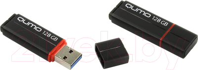 Usb flash накопитель Qumo Speedster 128GB 3.0 Black / QM128GUD3-SP
