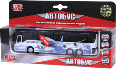 Автобус игрушечный Технопарк Аэропорт / CT10-025(SB)