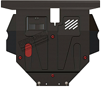 Защита картера и КПП SHERIFF для Peugeot 607 / 17.0461 - 