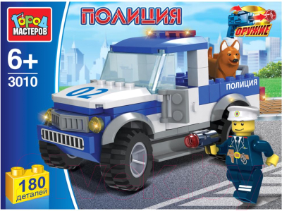 

Конструктор Город мастеров, Полицейский пикап / UU-3010-R