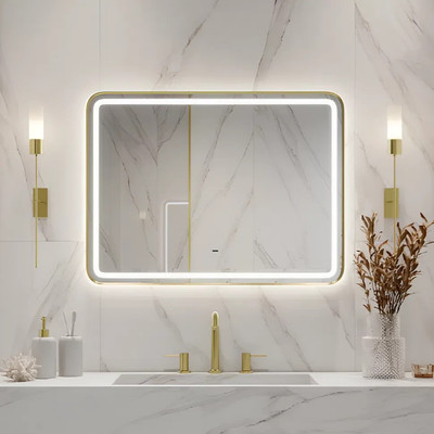 

Зеркало, Aliro Gold LED 80x60