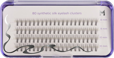 

Накладные ресницы пучковые, Шелк 8, 10мм / LF08