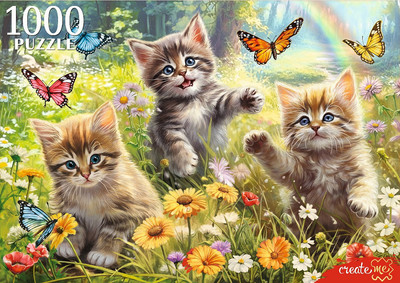 

Пазл, Котята и бабочки / Ф1000-0198