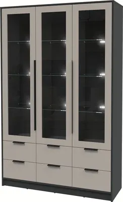 

Шкаф с витриной, Концепт КТ-ШВ3 с подсветкой Глосс
