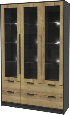 

Шкаф с витриной, Концепт КТ-ШВ3 с подсветкой Глосс