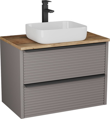 Тумба под умывальник Veneciana Torno 85 с 2-мя ящиками (капучино матовый) - 