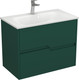 Тумба под умывальник Veneciana Veneto 100 с 2-мя ящиками (зеленый матовый) - 