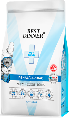 Сухой корм для собак Best Dinner Vet Profi Renal Cardiac (12кг) - 