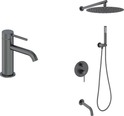 

Душевая система со смесителем, OL-88939017+88139017-BGM