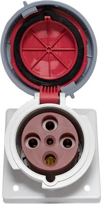 

Розетка силовая, YHT 4342 3Р+РЕ 63А 380В IP67 / 74313