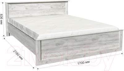 Комплект мебели для спальни Интерлиния Лима-3 (без основания,дуб белый)
