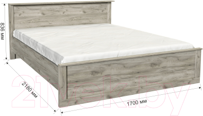 Комплект мебели для спальни Интерлиния Лима-3 (без основания,дуб серый)