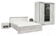 Комплект мебели для спальни Интерлиния Лима-3 (с основанием,дуб белый) - 