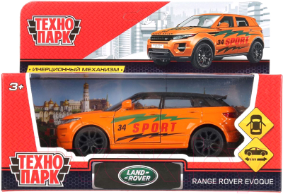 Масштабная модель автомобиля Технопарк Land Rover Range Rover Evoque Спорт / EVOQUE-S