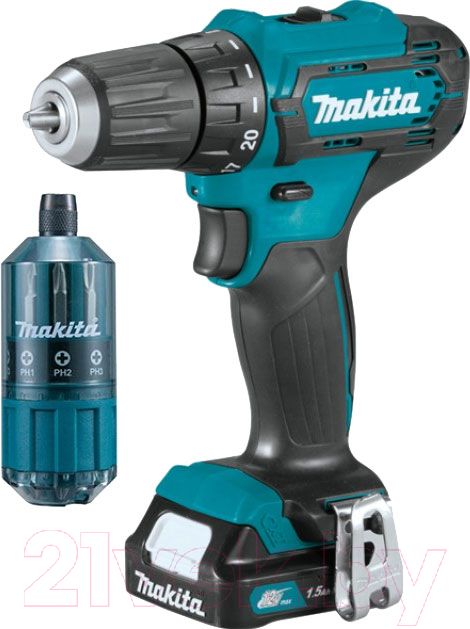 Профессиональная дрель-шуруповерт Makita DF333DWYE4