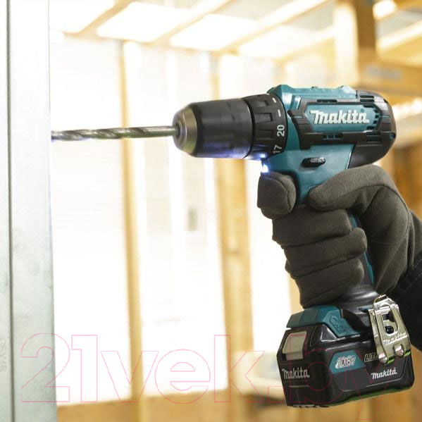 Профессиональная дрель-шуруповерт Makita DF333DWYE4