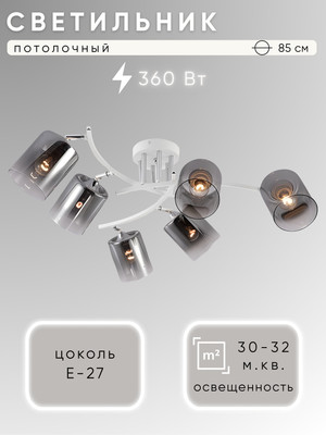 

Люстра, НПБ 02-6x60-101 / XA1682/6