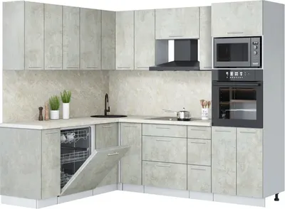 

Кухонный гарнитур, Мила Лайт 1.896х2.38