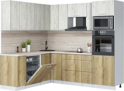 

Кухонный гарнитур, Мила Лайт 1.896х2.38