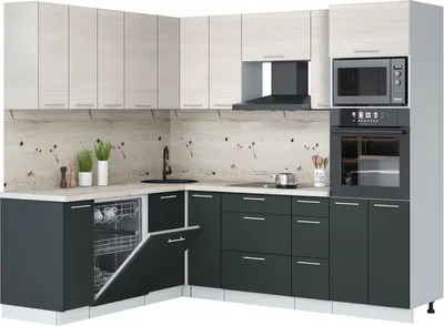 

Кухонный гарнитур, Мила Лайт 1.896х2.38